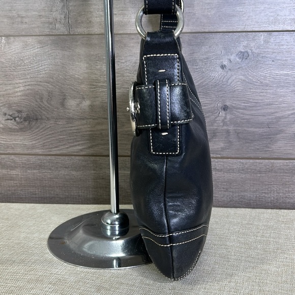 Coach Hobo 1452 Convertible Black Leather Cross Body Bag - Picture 4 of 14